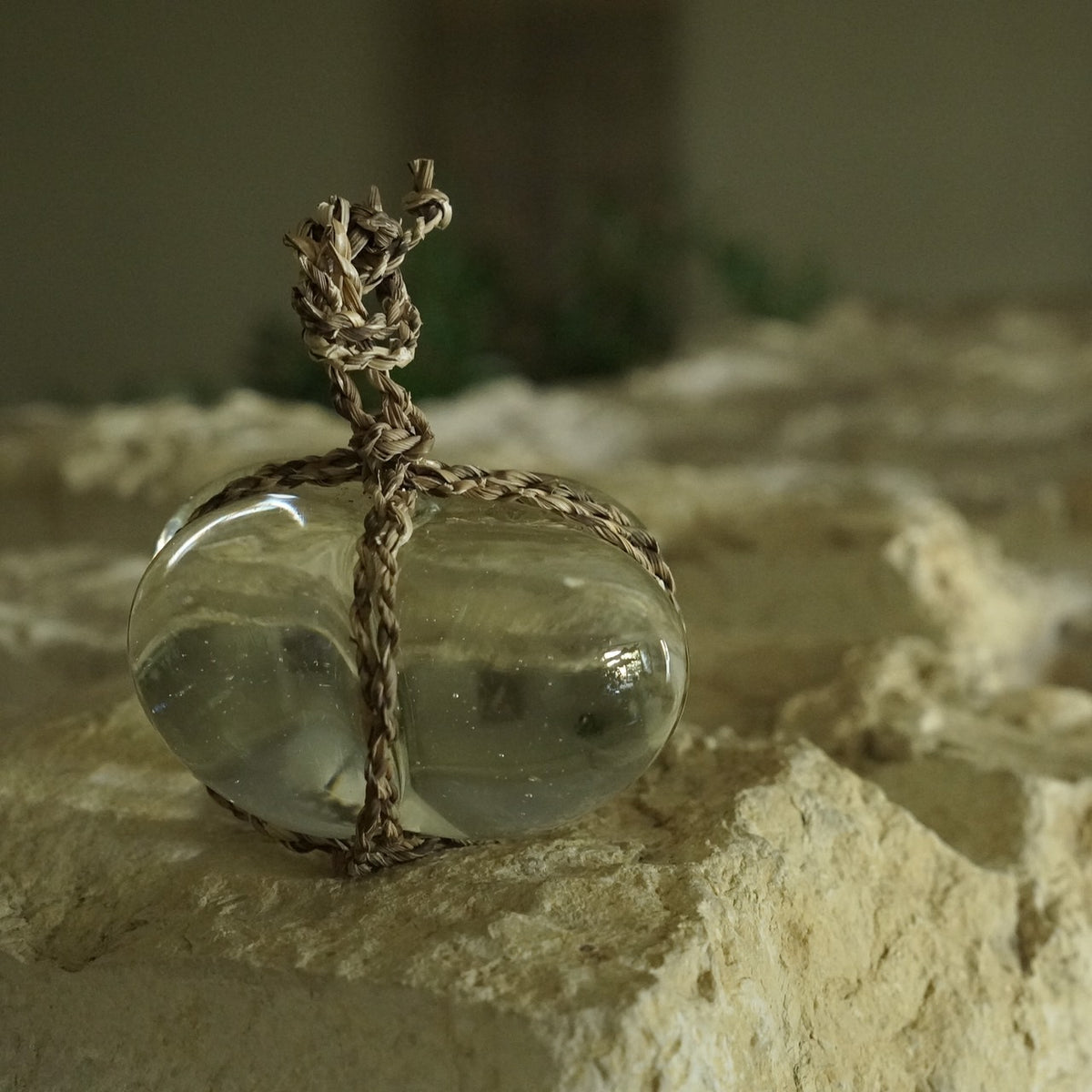 Glass Barrier Stone / Banana plant a