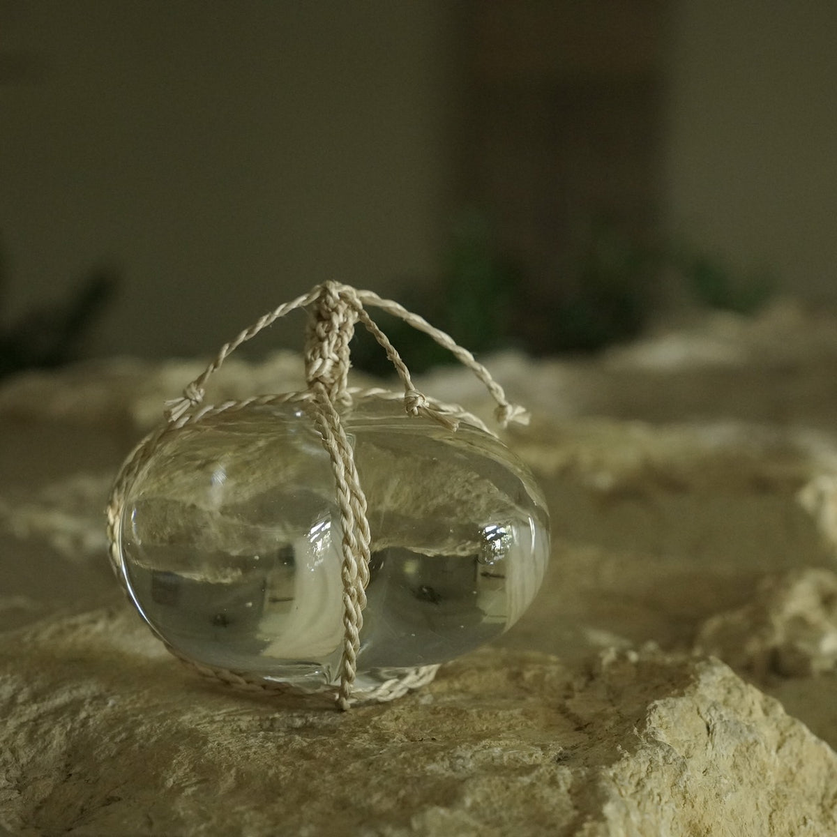 Glass Barrier Stone / Banana plant a