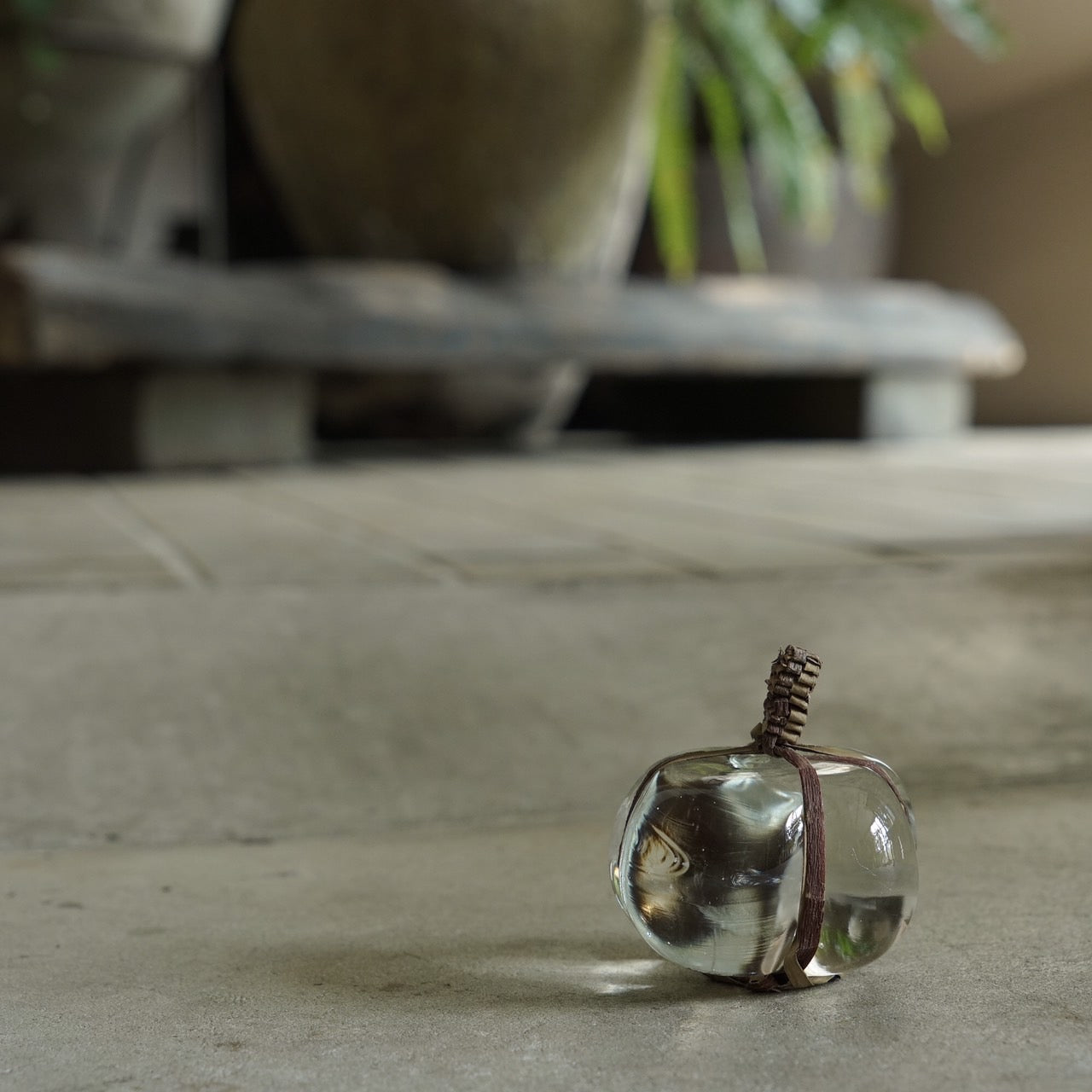 Glass Barrier Stone / Banana plant a