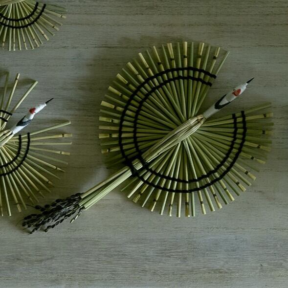 藁細工　鶴（大）