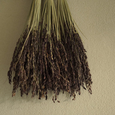 注連縄飾り　えびじめ／黒米